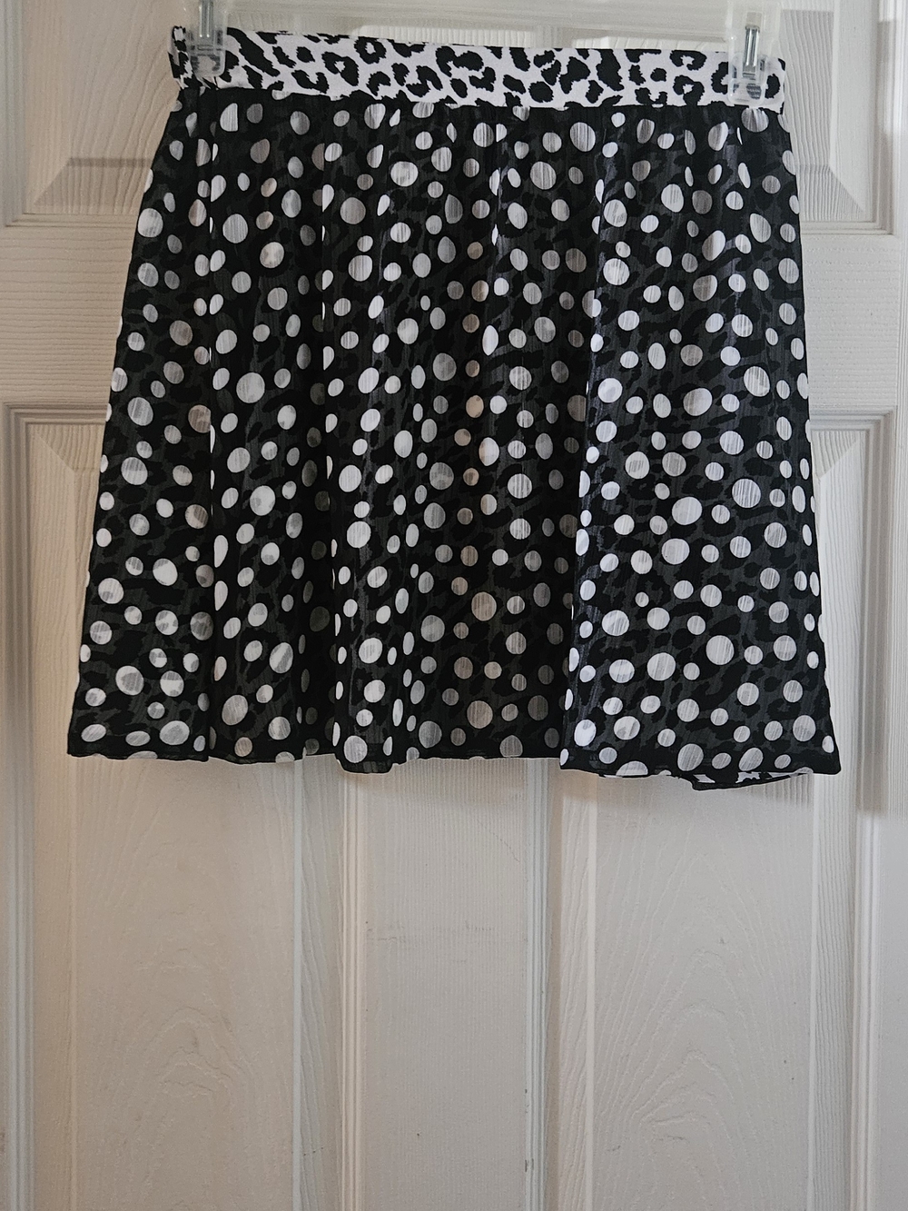 Reversible Flared Mini Skirt